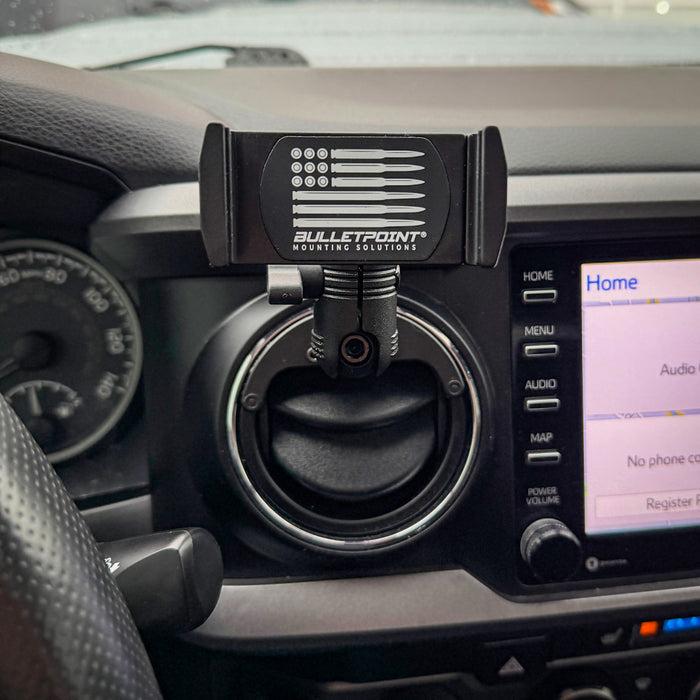 Aluminum Air Vent Phone Mount compatible with 2016-2023 Toyota Tacoma & 2014-2021 Toyota Tundra
