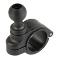 Aluminum Bike Clamp Mount with 20mm Ball – Fits Various Bar Sizes with included Bushings