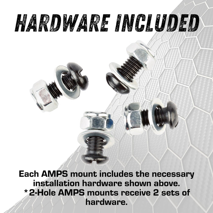 AMPS Compatible Mounting Plate with 1 inch Connector End Nubby Edition