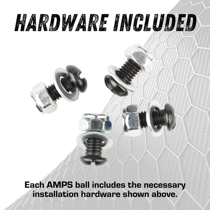 AMPS Compatible Mounting Plate with 1 inch Connector End Nubby Edition