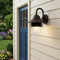 Antique Bronze Three Tier Lamp Shade Outdoor Wall Light