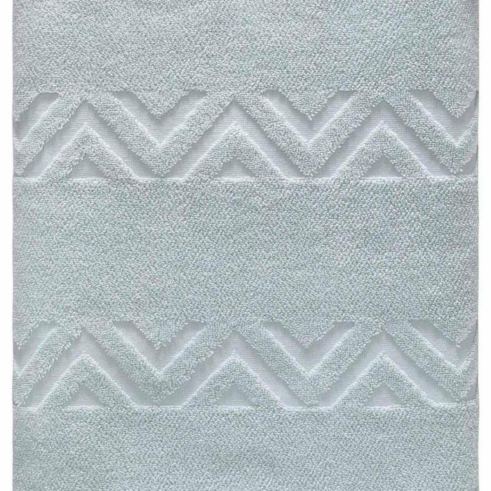 Aqua Jacquard Turkish Cotton 40" X 70" Chevron Bath Sheet