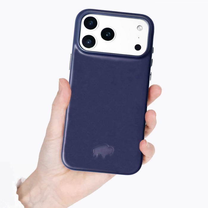 Arden Leather iPhone 18 Pro MagSafe Case, Deep Blue - BlackBrook Case