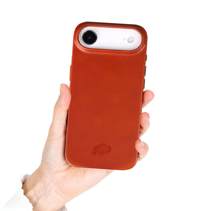 Arden Leather iPhone Air MagSafe Case, Burnished Tan - BlackBrook Case
