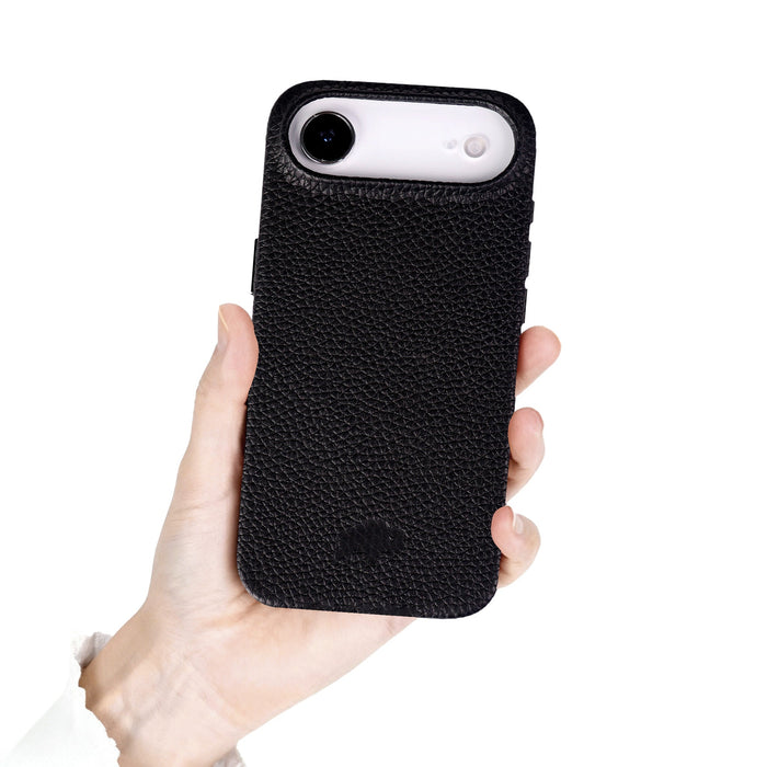 Arden Leather iPhone Air MagSafe Case, Pebble Black - BlackBrook Case