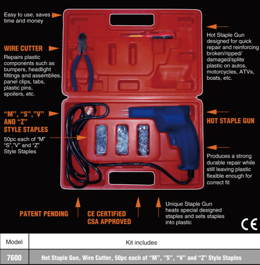 Astro Pneumatic® 7600 Hot Staple Gun Kit ---Eagle National Supply