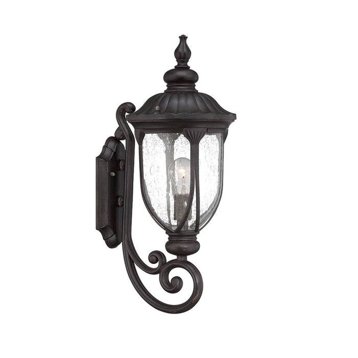 Black And Clear Seeded Dimmable Outdoor Hanging Light With Black And Clear Shades
