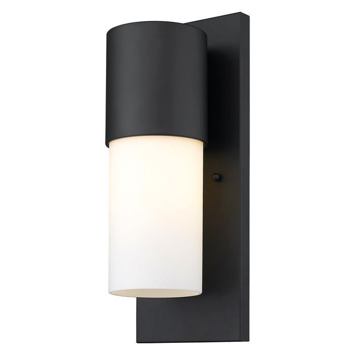 Black Frosted Dimmable Outdoor Hanging Light With Black And White Shades
