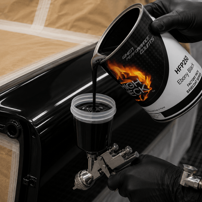 Black GM WA-8555 Basecoat Paint, Gallon, High Teck HFP250 -HFP250-1 - Eagle National Supply