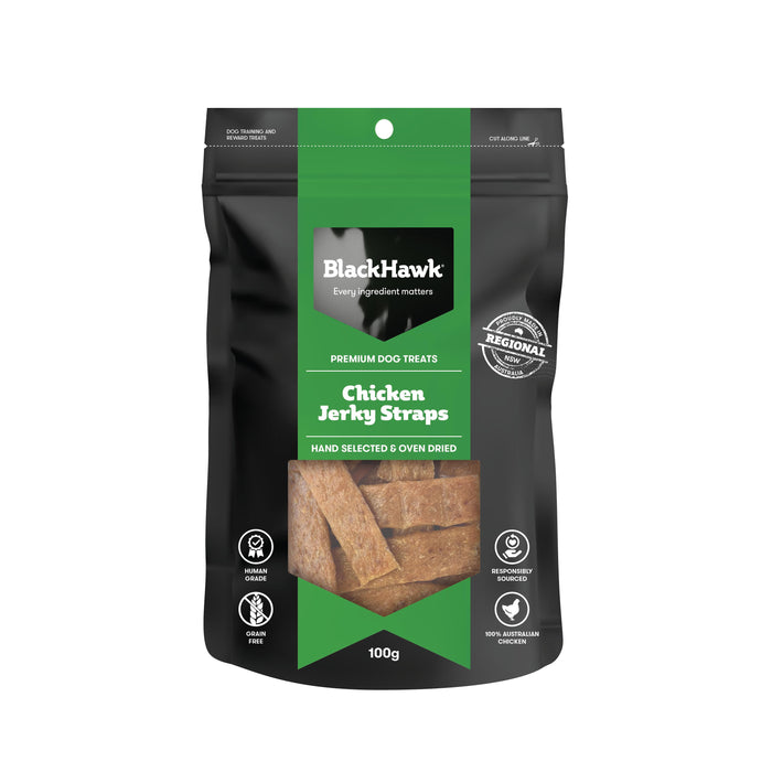 Black Hawk Dog Treats Chicken Jerky Straps 100g-Habitat Pet Supplies