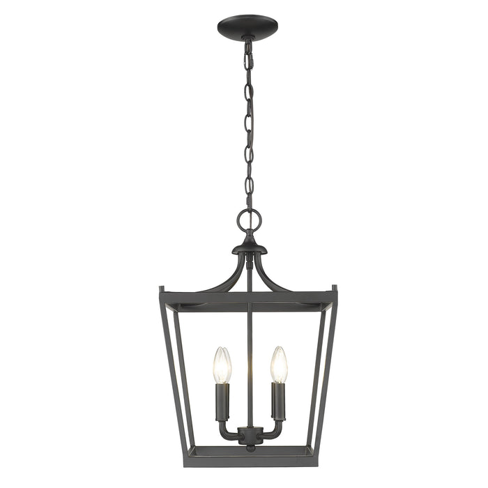 Black Metal Four Light Dimmable Ceiling Light