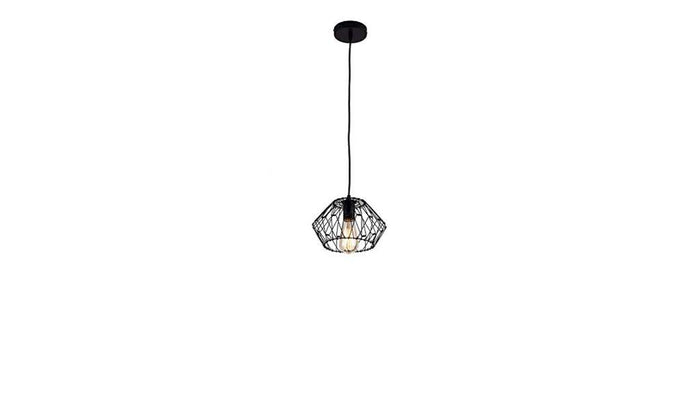 Black Unique Statement Metal Dimmable Chandelier With Black Shades