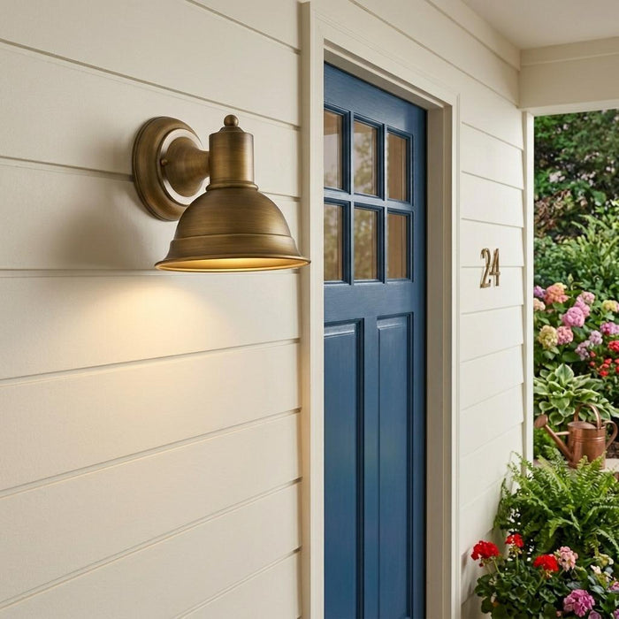 Brushed Gold Aluminum Wall Sconce