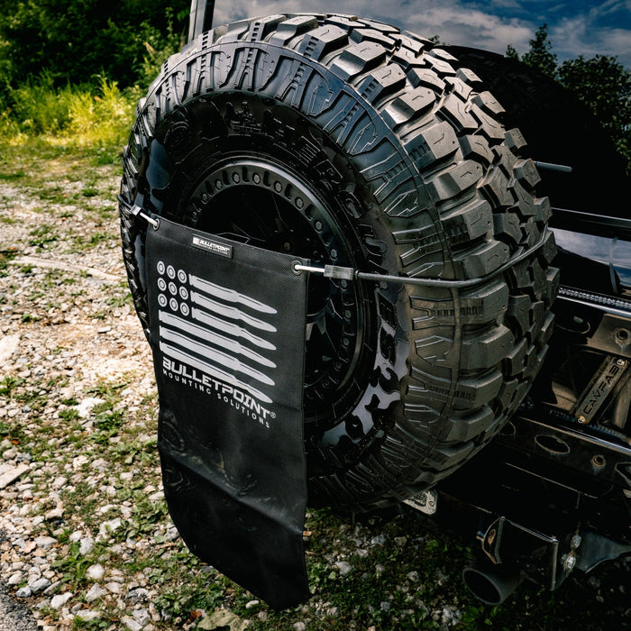 Bulletpoint Spare Tire Hanging Mesh Bag with Dual Carabiner Bungee Cord