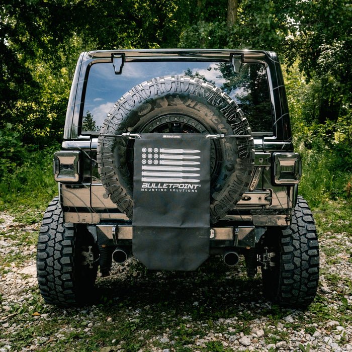 Bulletpoint Spare Tire Hanging Mesh Bag with Dual Carabiner Bungee Cord