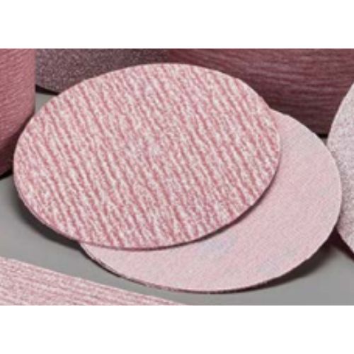 Carborundum Red 6 in 80 Grit Grip-on Sanding Disc, Box of 100 -20289---Eagle National Supply