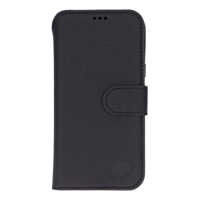 Carter Leather Pixel 10 Detachable Wallet Case, Pebble Black - BlackBrook Case
