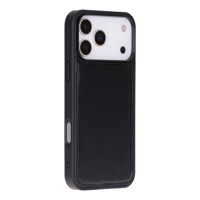 Carter Detachable Leather iPhone 18 Pro Max Wallet Case, Rustic Black - BlackBrook Case