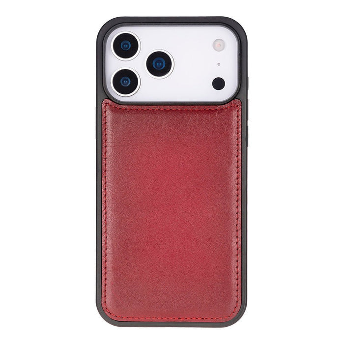 Carter Detachable Leather iPhone 18 Pro Wallet Case, Red - BlackBrook Case