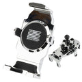 Chrome Anti-Vibration Universal Spring-Loaded Phone Holder with 20mm Ball