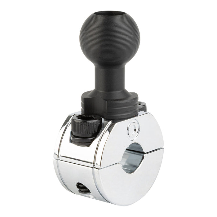 Chrome Bar Clamp Mounts with 20mm Ball (various sizes)