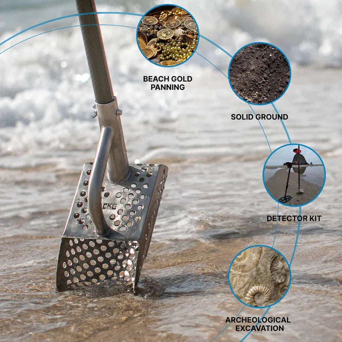 CKG 12x5" Universal Sand Scoop - Stainless Steel