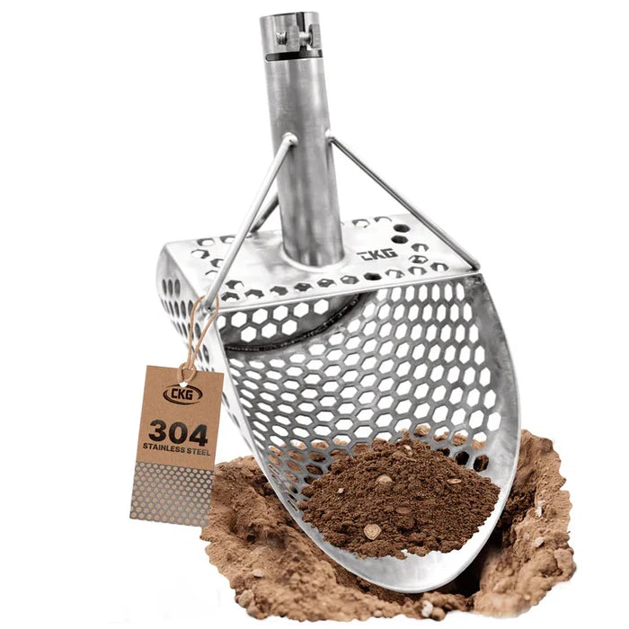 CKG 9x6" Sand Scoop - Stainless Steel