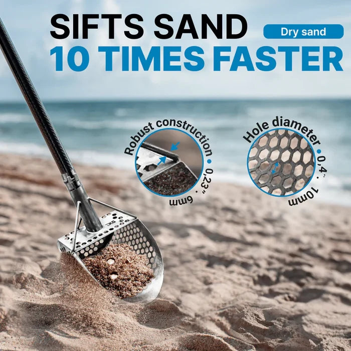 CKG 9x6" Sand Scoop - Stainless Steel