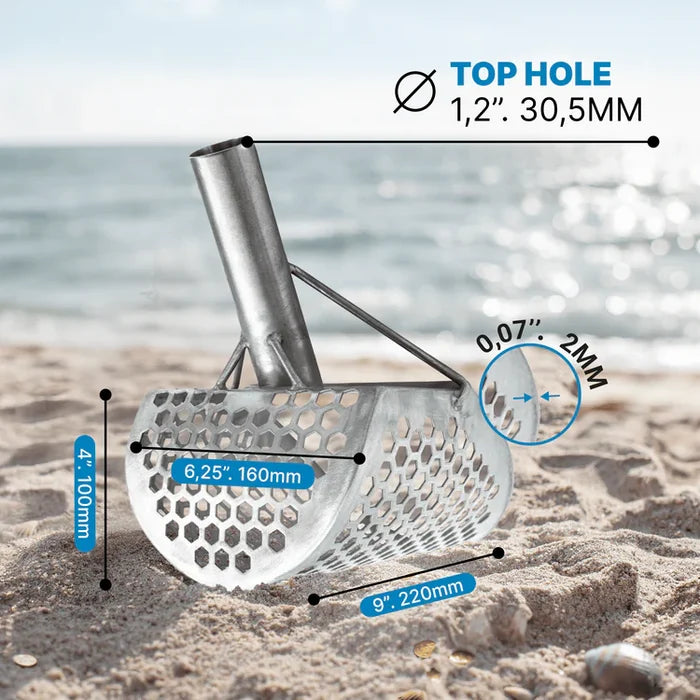 CKG 9x6" Sand Scoop - Stainless Steel