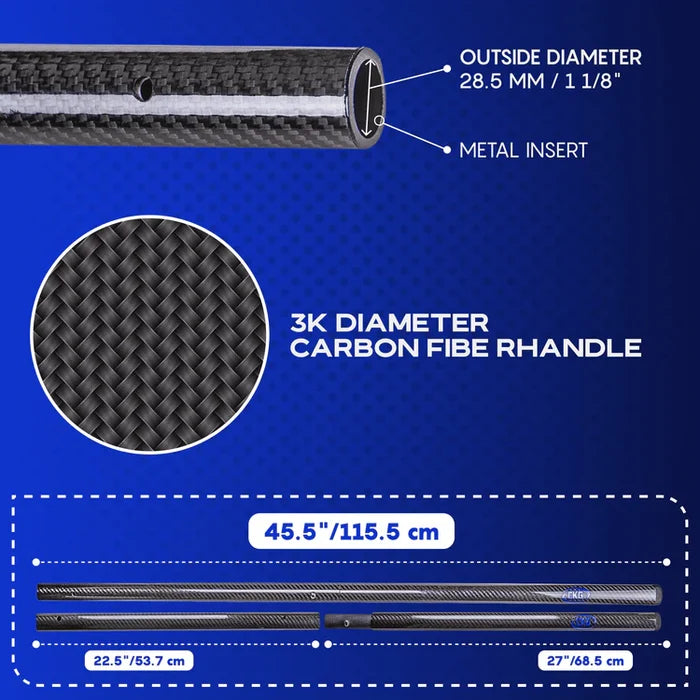 CKG Universal Travel Handle - Black Carbon Fiber