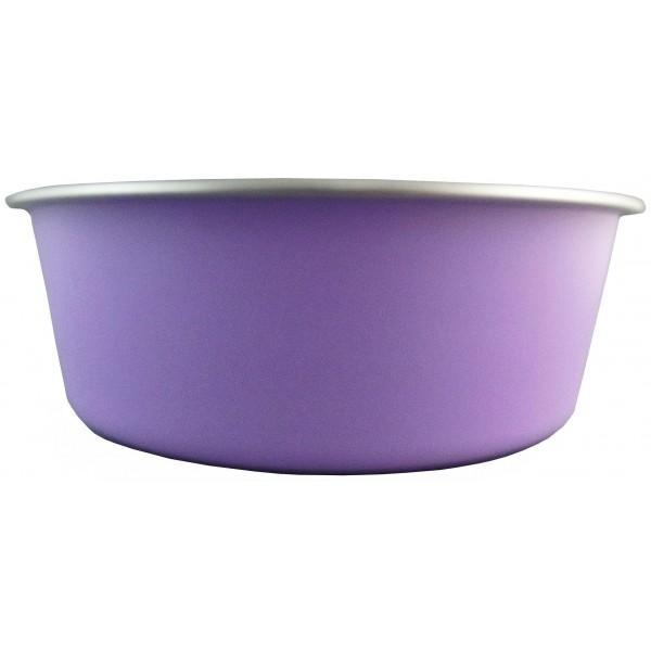 Delisio Design Stainless Steel Dog Bowl Purple Medium-Habitat Pet Supplies