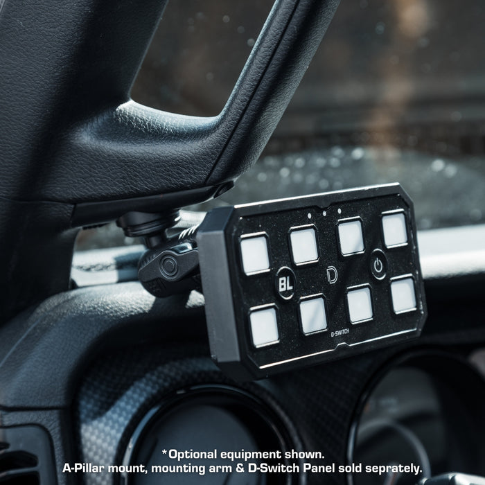 Diode Dynamics D-Switch 8-Channel Switch Panel Mount with 20mm Ball