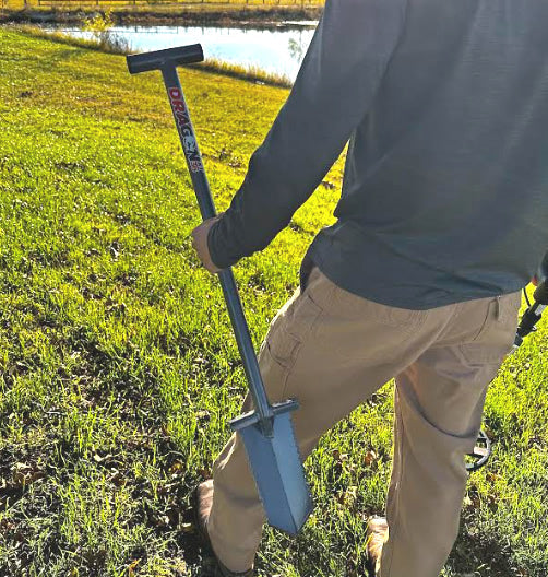 DragonXT Long T-Handle 36" Professional Shovel for Metal Detecting