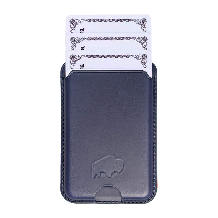 Duke Leather MagSafe Wallet, Deep Blue - BlackBrook Case