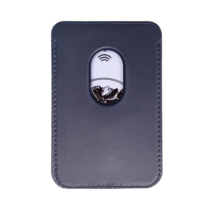 Duke Leather MagSafe Wallet, Deep Blue - BlackBrook Case