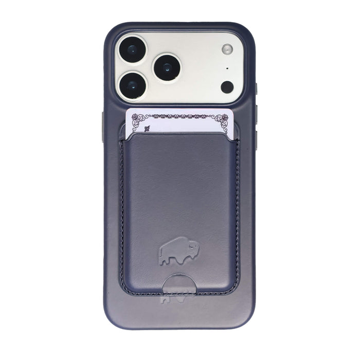 Duke Leather MagSafe Wallet, Deep Blue - BlackBrook Case