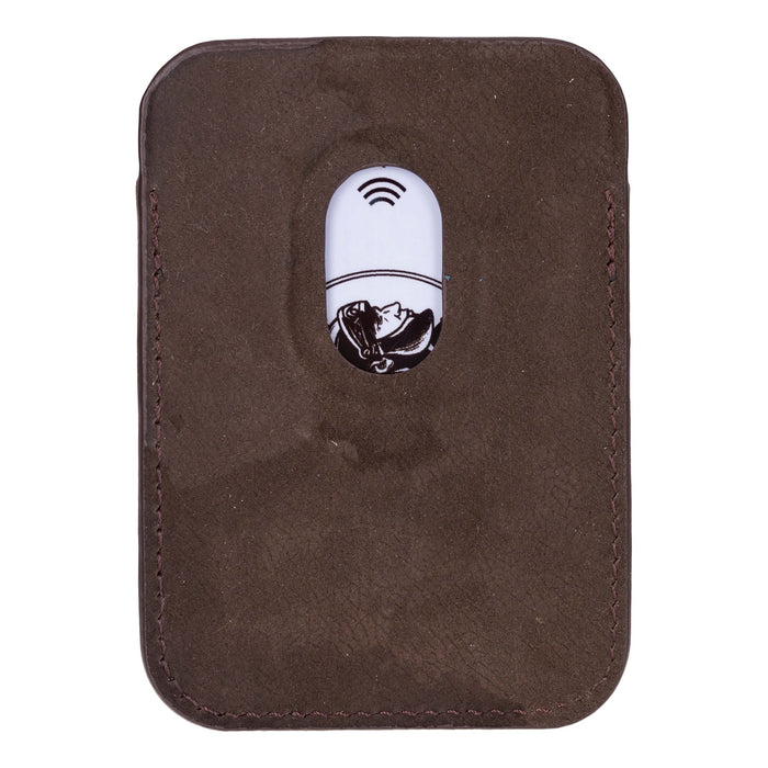 Duke Leather MagSafe Wallet, Distressed Coffee - BlackBrook Case