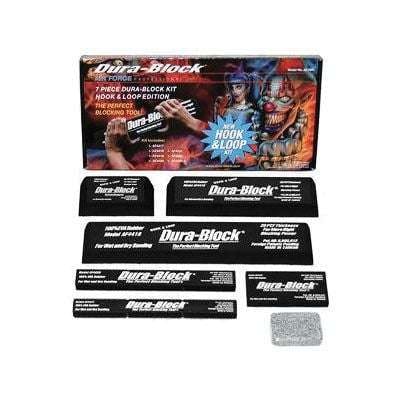 Dura-Block® AF44HL Sanding Block Kit, Hook and Loop Attachment, EVA Rubber, 7 PC ---Eagle National Supply