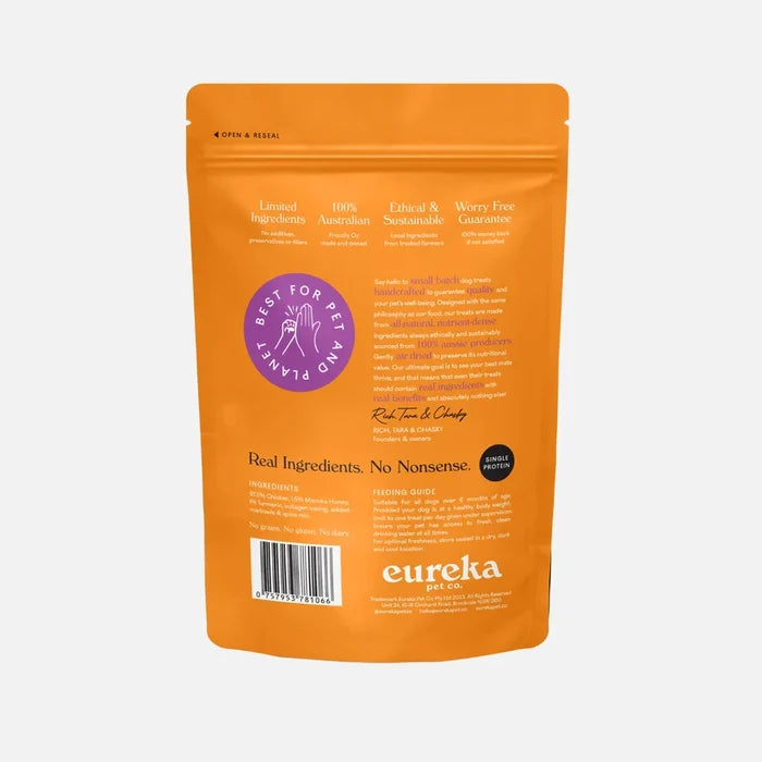 Eureka Honey Infused Chicky Chews Dog Treat 9 Pack