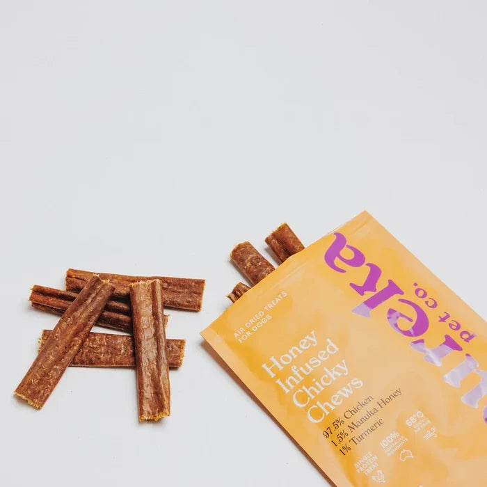 Eureka Honey Infused Chicky Chews Dog Treat 9 Pack