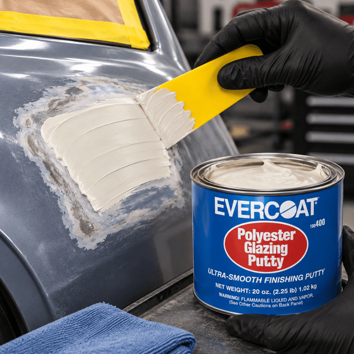 EVERCOAT® 100400 Polyester Glazing Putty, 20 oz Can, White -FIB400 - Eagle National Supply