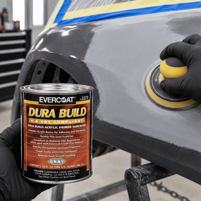EVERCOAT 102273 Fast Drying Dura Build Acrylic Gray Primer, 1 Qt -2273 - Eagle National Supply