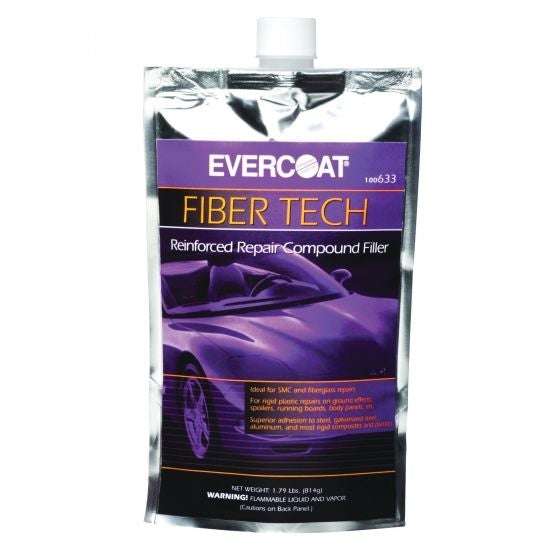 EVERCOAT® FIBER TECH® 100633 Reinforced Repair Compound Filler, 24 oz Pouch, Magenta ---Eagle National Supply