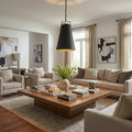 Faza 1-Light Matte Black Pendant