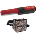 Fisher F Pulse Pinpointer with Camo Treasure Finds Pouch