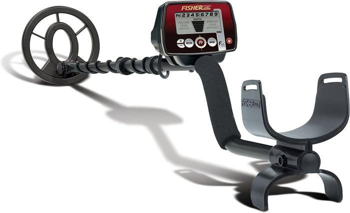 Fisher F11 Metal Detector with 7" or 11" Waterproof Search Coil