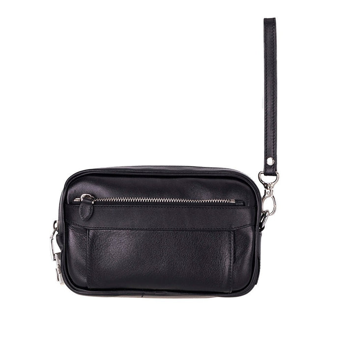 Forge Leather Handbag, Rustic Black - BlackBrook Case