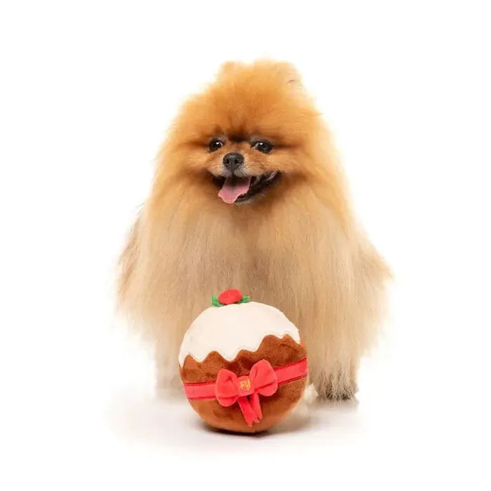 Fuzzyard Christmas Merry Puddin Dog Toy Small ***