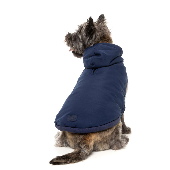 FuzzYard Dog Apparel Essential Padded Hooded Jacket Navy Size 6