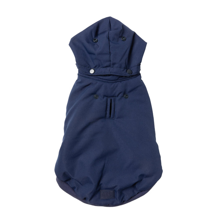 FuzzYard Dog Apparel Essential Padded Hooded Jacket Navy Size 6